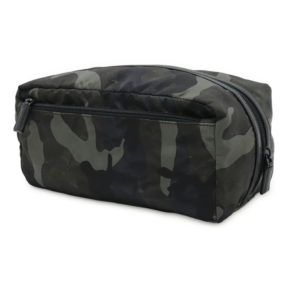 Prada Multi Pouch Makeup Cosmetic Camouflage Gree… - image 2